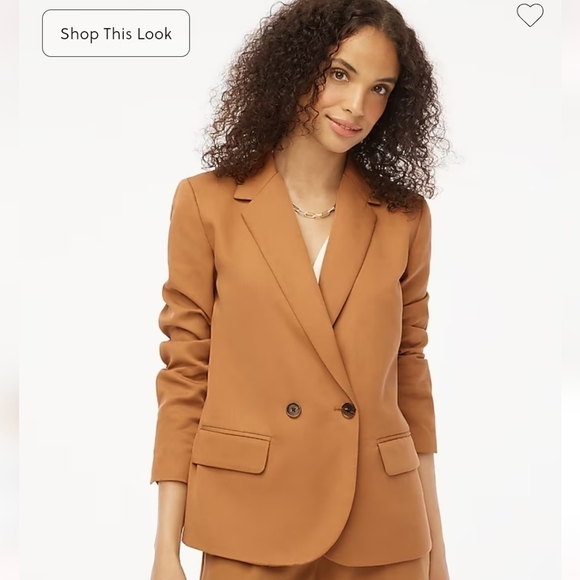 New JCREW Twill Double Breasted Blazer Size 4 - Picture 1 of 13